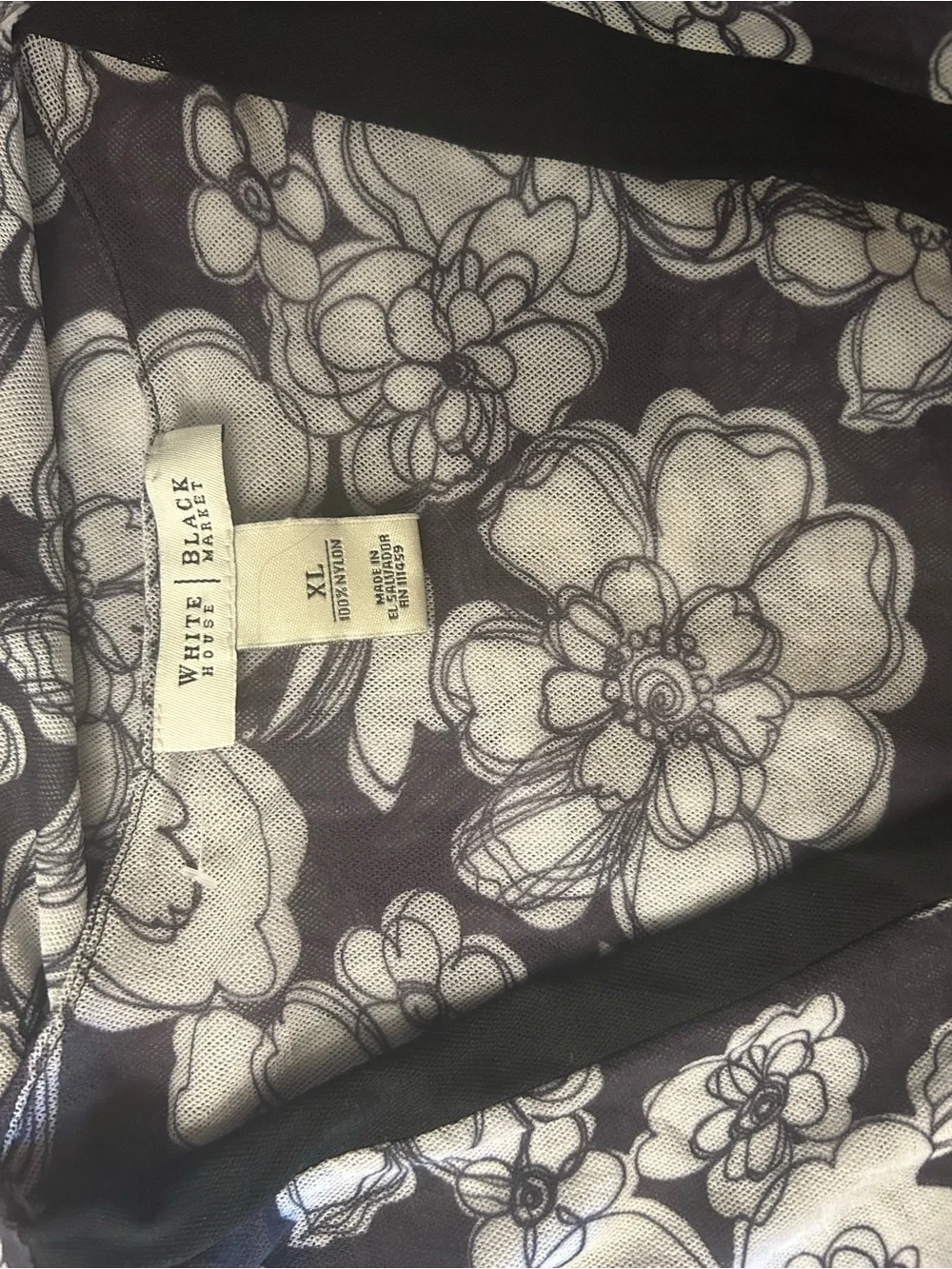 White House, Black Market Floral V-Neck Sleeveless Dress. Size XL NWTGS.